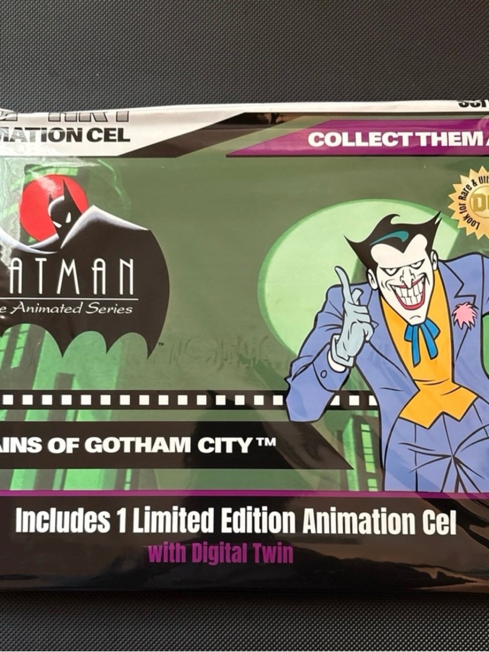 Batman Animated Series Joker Limited Edition Animation Cel - Green & Purple